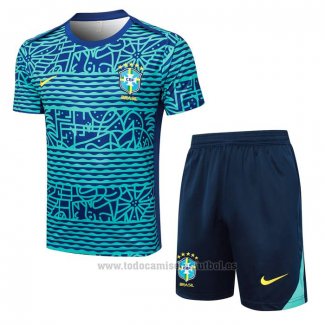 Chandal del Brasil Manga Corta 2024-2025 Verde - Pantalon Corto