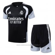 Chandal del Real Madrid Manga Corta 2025-2026 Negro - Pantalon Corto