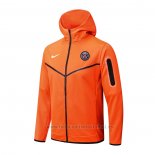 Chaqueta con Capucha del Paris Saint-Germain 2022-2023 Naranja