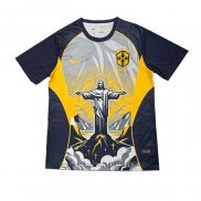 Camiseta Brasil Jesus 2026 Gris Amarillo Tailandia