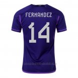 Camiseta Argentina Jugador Fernandez 2ª 2022