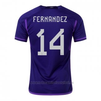 Camiseta Argentina Jugador Fernandez 2ª 2022
