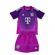 Camiseta Bayern Munich Portero Nino 2025-2026 Purpura