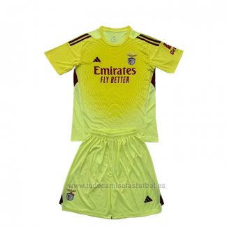 Camiseta Benfica Portero Nino 2025-2026 Amarillo
