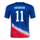 Camiseta Estados Unidos Jugador AAronson 2ª 2024