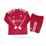 Camiseta Liverpool 1ª Manga Larga Nino 2025-2026
