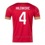Camiseta Serbia Jugador Milenkovic 1ª 2022