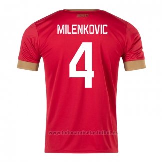 Camiseta Serbia Jugador Milenkovic 1ª 2022