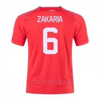 Camiseta Suiza Jugador Zakaria 1ª 2022