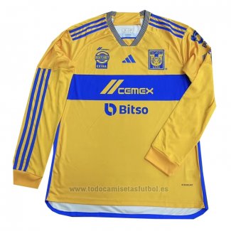 Camiseta Tigres UANL 1ª Manga Larga 2023-2024