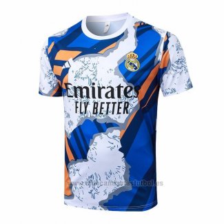 Camiseta de Entrenamiento Real Madrid 2025-2026 Blanco Azul