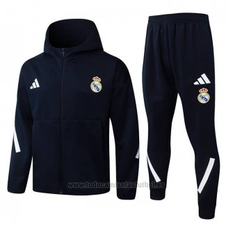 Chandal con Capucha del Real Madrid 2025-2026 Negro