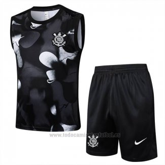 Chandal del Corinthians Sin Mangas 2025-2026 Negro