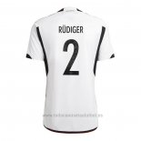 Camiseta Alemania Jugador Rudiger 1ª 2022