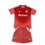 Camiseta Aston Villa Portero Nino 2025-2026 Rojo