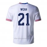 Camiseta Estados Unidos Jugador Weah 1ª 2024