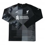 Camiseta Liverpool Portero Manga Larga 2021-2022 Negro