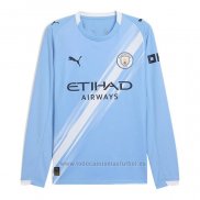 Camiseta Manchester City 1ª Manga Larga 2025-2026