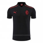 Camiseta Polo del AC Milan 2022-2023 Negro