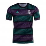 Camiseta Pre Partido del Real Madrid 2022 Verde y Purpura