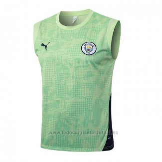Camiseta de Entrenamiento Manchester City Sin Mangas 2025-2026 Verde