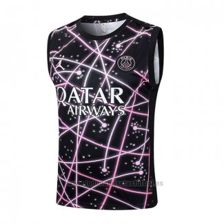 Camiseta de Entrenamiento Paris Saint-Germain Sin Mangas 2025-2026 Negro Rosa