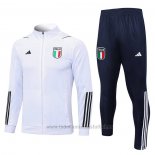 Chandal de Chaqueta del Italia 2023-2024 Blanco