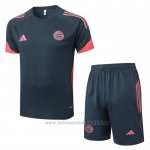 Chandal del Bayern Munich Manga Corta 2025-2026 Gris Oscuro - Pantalon Corto