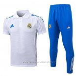 Conjunto Polo del Real Madrid 2025-2026 Blanco Azul