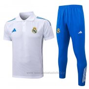 Conjunto Polo del Real Madrid 2025-2026 Blanco Azul