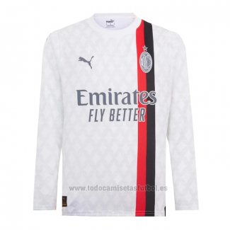 Camiseta AC Milan 2ª Manga Larga 2023-2024