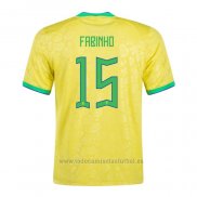 Camiseta Brasil Jugador Fabinho 1ª 2022