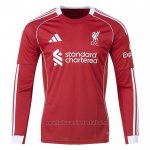 Camiseta Liverpool 1ª Manga Larga 2025-2026