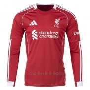 Camiseta Liverpool 1ª Manga Larga 2025-2026