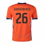 Camiseta Paises Bajos Jugador Gravenberch 1ª 2024-2025