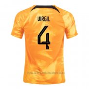 Camiseta Paises Bajos Jugador Virgil 1ª 2022