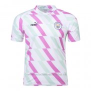 Camiseta Pre Partido del Manchester City 2023 Blanco