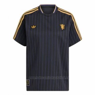 Camiseta Pre Partido del Manchester United 2025-2026 Negro