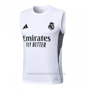 Camiseta de Entrenamiento Real Madrid Sin Mangas 2025-2026 Blanco