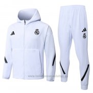 Chandal con Capucha del Real Madrid 2025-2026 Blanco