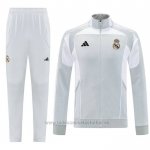 Chandal de Chaqueta del Real Madrid 2025-2026 Nino Gris Blanco