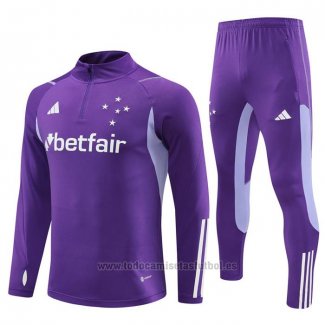 Chandal de Sudadera del Cruzeiro 2023-2024 Purpura