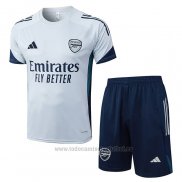 Chandal del Arsenal Manga Corta 2025-2026 Gris - Pantalon Corto