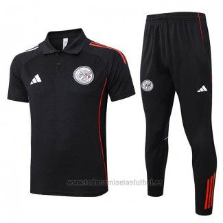 Conjunto Polo del Ajax 2025-2026 Negro