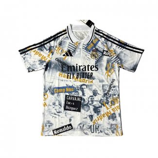 Camiseta Real Madrid Special 2025-2026 Blanco Amarillo Tailandia