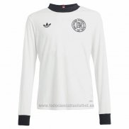 Camiseta Alemania 125 Aniversario Manga Larga 2025 Blanco