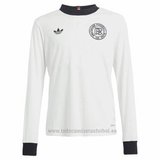 Camiseta Alemania 125 Aniversario Manga Larga 2025 Blanco