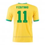 Camiseta Brasil Jugador P.Coutinho 1ª 2020-2021