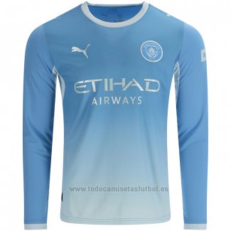 Camiseta Manchester City 1ª Manga Larga 2026-2027