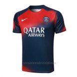 Camiseta de Entrenamiento Paris Saint-Germain 2023-2024 Rojo y Azul